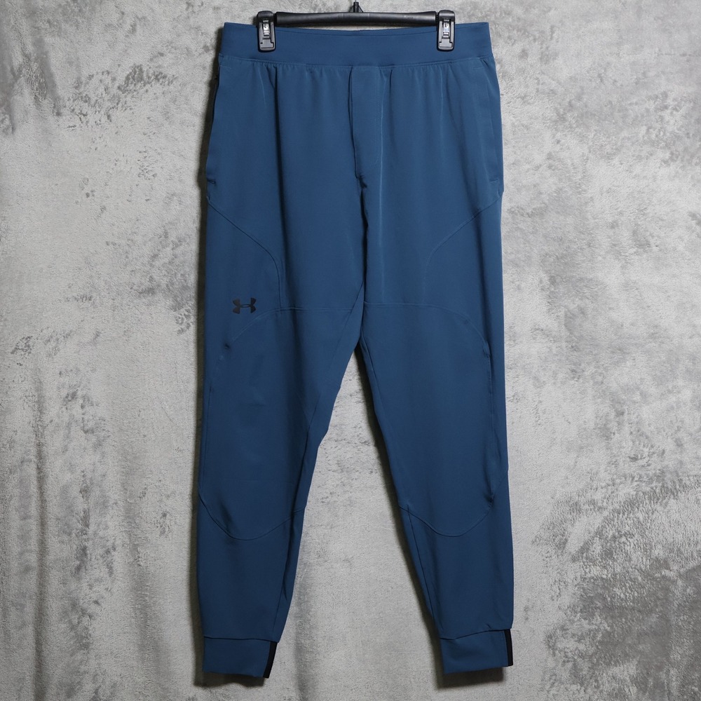 Under Armour Joggers Mens Large Blue Unstoppable Athletic Pants 1352027-499
